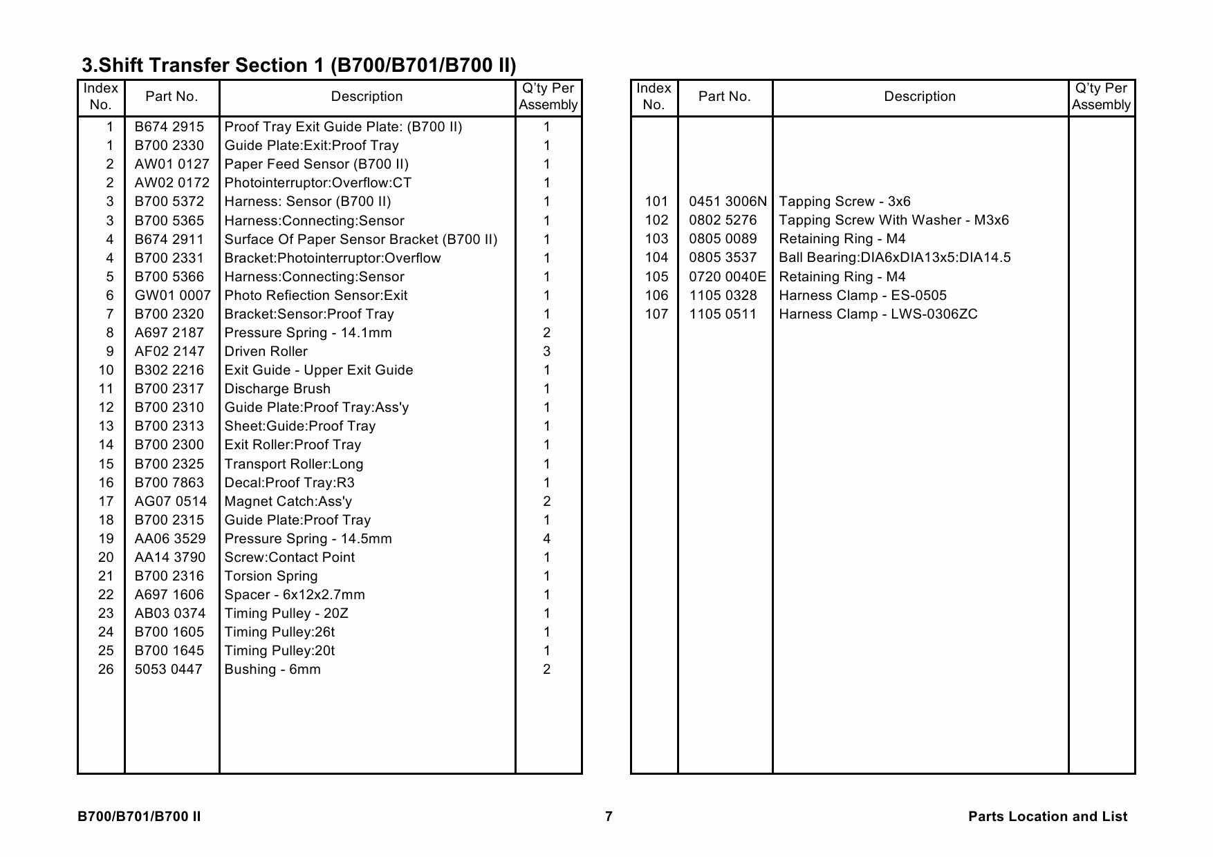 RICOH Options B700II B701 SR970-SR980-SR4000 Parts Catalog PDF download-4